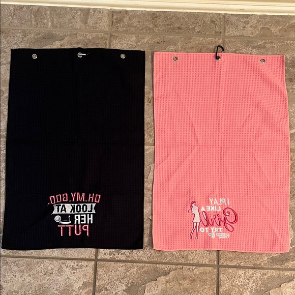 Women's Black and Pink Golf Skirts - Picture 4 of 4
